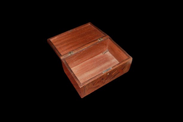Coffret Art Nouveau Français en Bois Marqueté, Loupe, Début XXe Siècle 2-photo-4