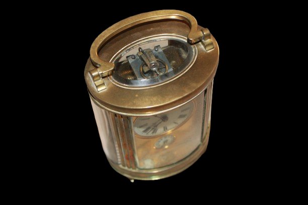Pendulette de Voyage Victorienne avec Réveil, Angleterre, Fin XIXe Siècle-photo-2