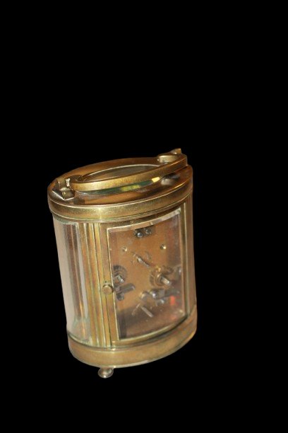 Pendulette de Voyage Victorienne avec Réveil, Angleterre, Fin XIXe Siècle-photo-3