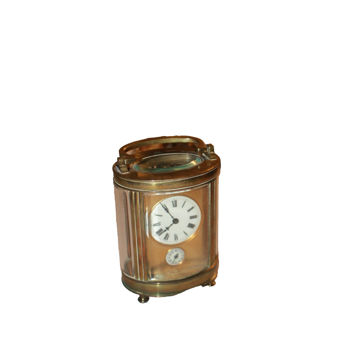 Pendulette de Voyage Victorienne avec Réveil, Angleterre, Fin XIXe Siècle