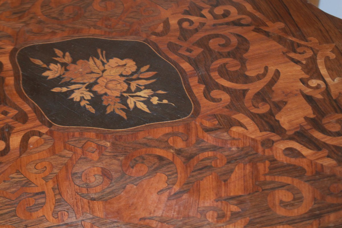Louis XV-style Coffee Table With A Folding Top ("sail-style")-photo-2
