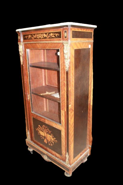 Vitrine Napoléon III Française, Palissandre et Bronze Doré-photo-1