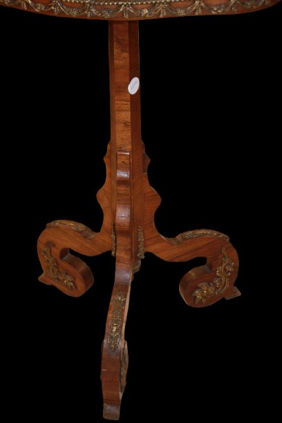 French Sail-shaped Coffee Table In Rosewood, Louis XV Style, Second Half Of The 19th Century-photo-2