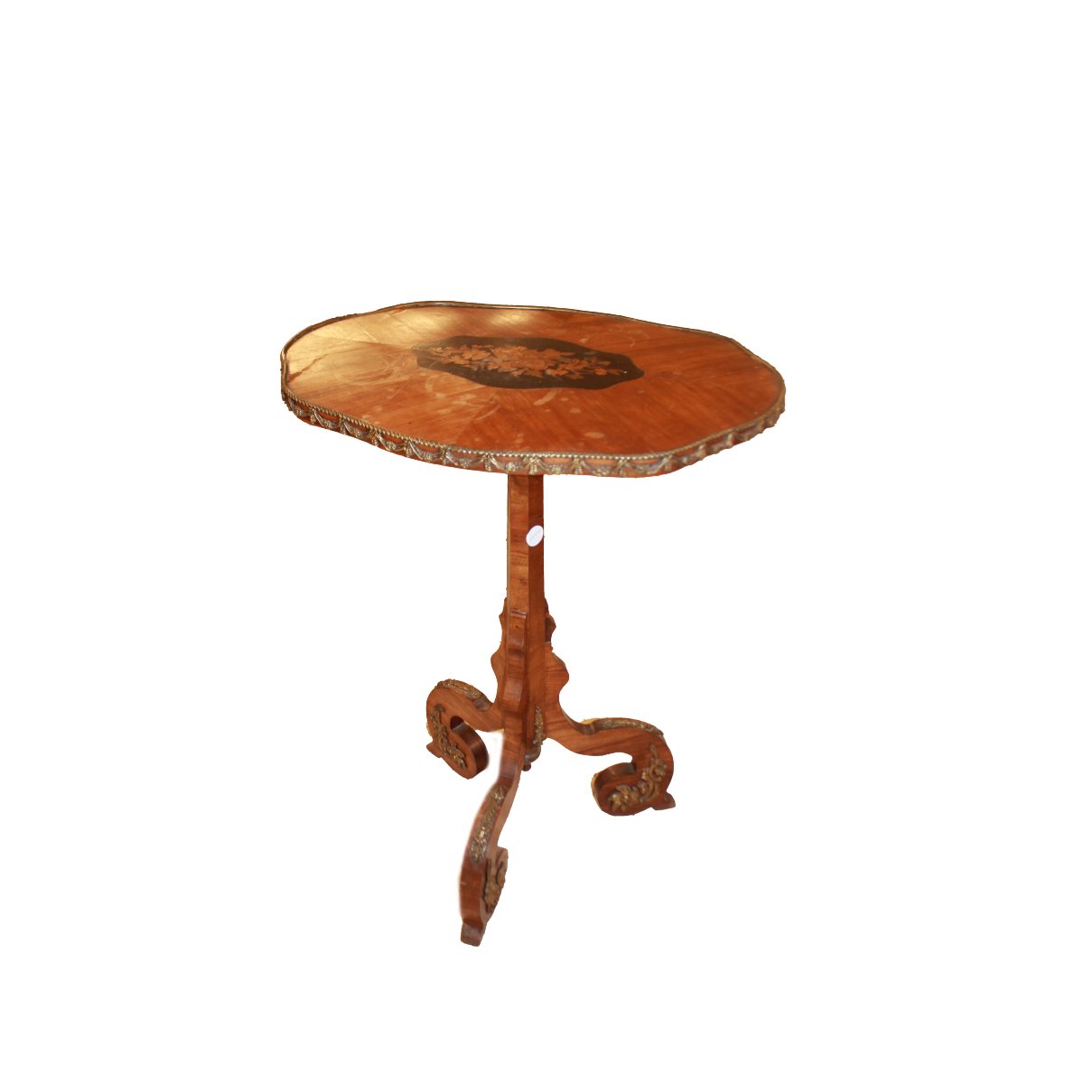 French Sail-shaped Coffee Table In Rosewood, Louis XV Style, Second Half Of The 19th Century