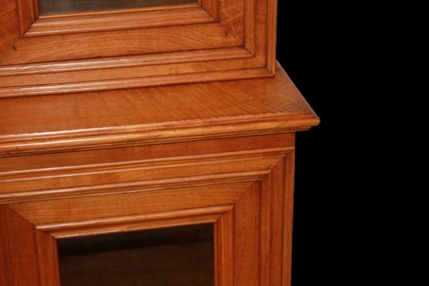 Rustic Double-cabinet Display Case Made Of Elm, Late 19th Century-photo-3