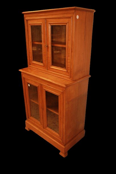 Rustic Double-cabinet Display Case Made Of Elm, Late 19th Century-photo-1