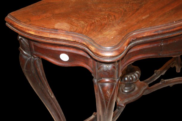Table à Jeux Ancienne Française en Palissandre, Style Louis-Philippe, XIXe Siècle-photo-2