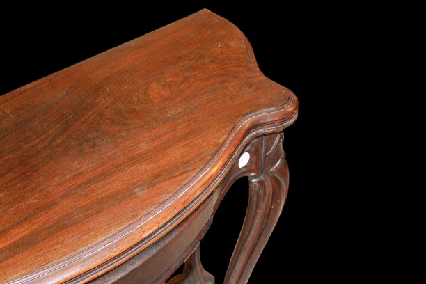 Table à Jeux Ancienne Française en Palissandre, Style Louis-Philippe, XIXe Siècle-photo-4