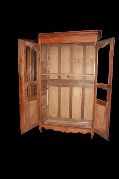 Vitrine Ancienne Française en Merisier de Style Provençal, Début du XIXe Siècle-photo-1
