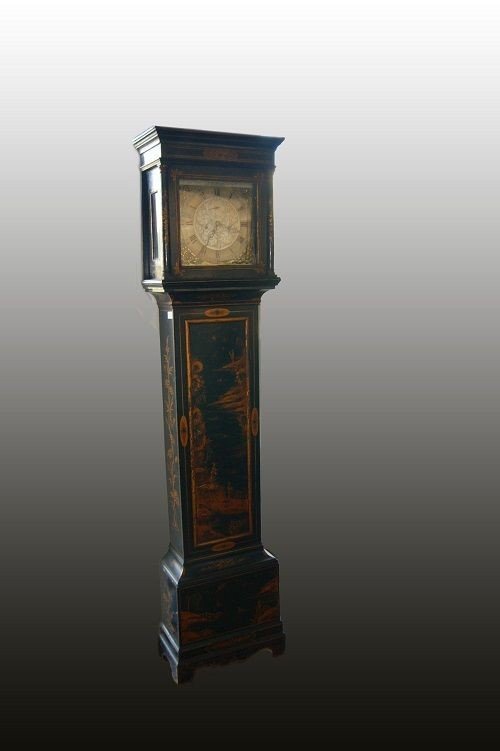 Horloge à Colonne Chinoiserie Anglaise Du Début Des Années 1800