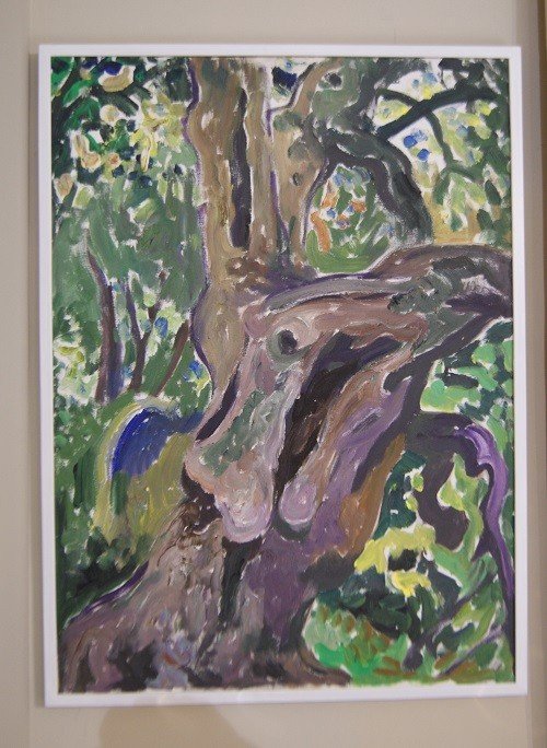 Carlo Levi Pair Of Trees Paintings From The 1970s