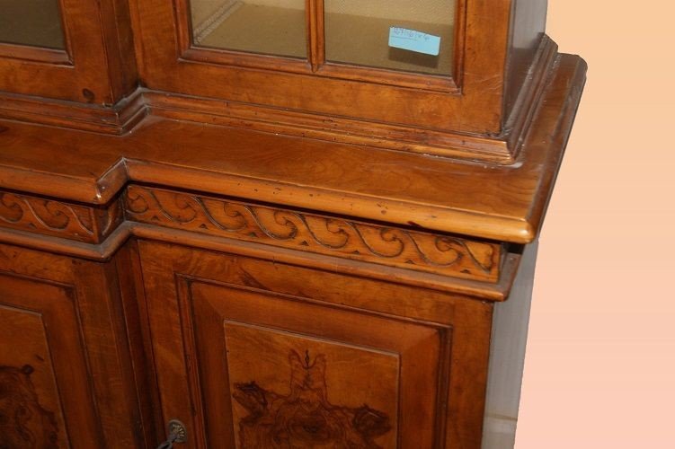 Early 1900s Italian Bookcase In Ash Wood-photo-3