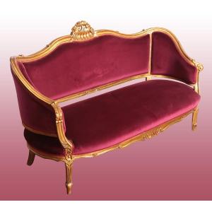 Salon Français De Style Louis XVI De La Fin Des Années 1800 Et Du Début Des Années 1900 Doré