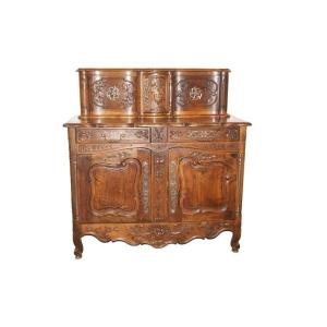 Late 1800s Provençal Double Body Walnut Armoire