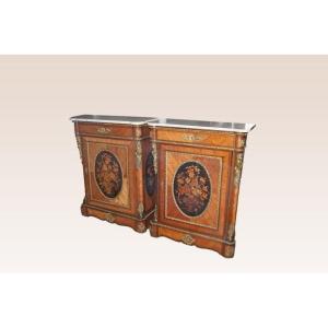 Pair Of Louis XVI Inlaid Buffets From 1800