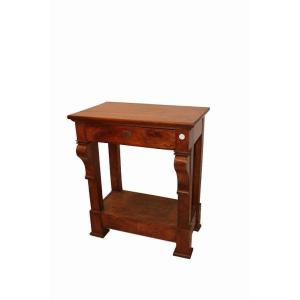 Petite Console De Style Empire Français De La Seconde Moitié Du XIXe Siècle En Acajou