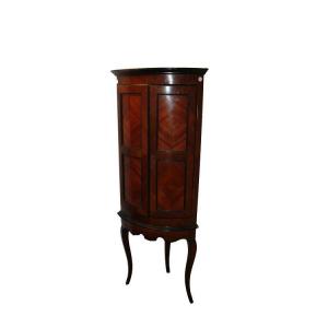 French Double-bodied Corner Cabinet From The Early 1800s, Made Of Walnut Wood In The Louis XV S