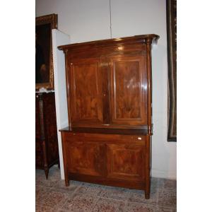 French Early 19th Century Louis Philippe Style Walnut Wood Sideboard