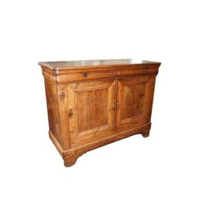 Large 19th-century French Louis Philippe Sideboard With Two Doors And Drawers