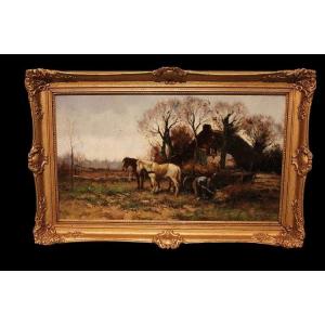 Oil On Canvas From The Early 1900s, Signed By Cor Bouter 1888-1966 (c.verschuur)