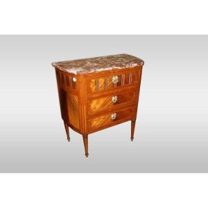 French Chest Of Drawers From The Second Half Of The 1800s, Louis XVI Style, In Kingwood