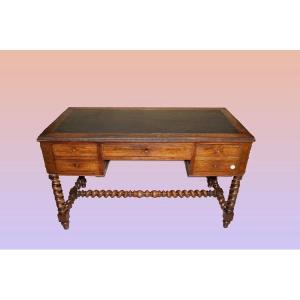 French Desk From The First Half Of The 1800s, Charles X Style, In Rosewood