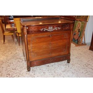  Spanish Chest Of Drawers From The First Half Of The 1800s In Walnut Wood