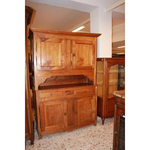 Large Double-body Italian Piedmontese Sideboard From The First Half Of The 19th Century