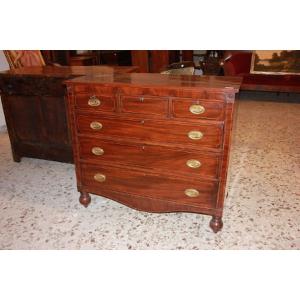 English Chest Of Drawers From The First Half Of The 19th Century, Regency Style