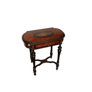 French Dressing Table From The Second Half Of The 19th Century, Louis XVI Style, In Ebony 