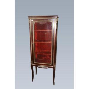  French Display Cabinet From The Second Half Of The 19th Century, Transition Style, In Rosewood