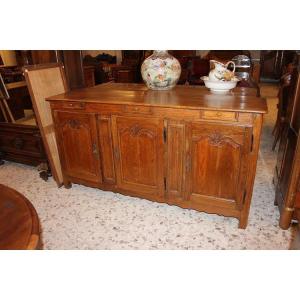 Sideboard With 3 Doors And Drawers, French From The Second Half Of The 1700s, Provençal 