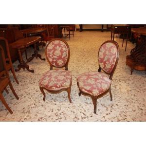  Group Of 4 French Chairs From The Mid-1800s, Louis Philippe Style, In Rosewood