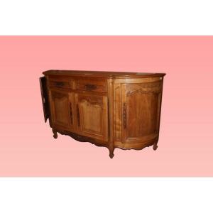 French Recessed Sideboard From The Early 1900s, Provençal Style, Made Of Cherry Wood