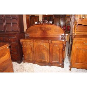 English English Mule Sideboard From The Second Half Of The 1800s, Victorian Style, In Mahogany 