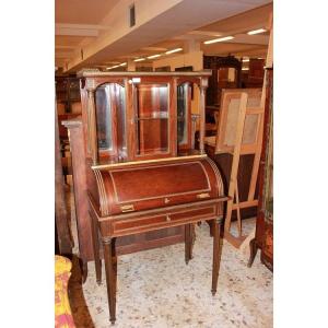 French Cabinet From The Mid-1800s, Louis XVI Style, In Mahogany Wood And Mahogany