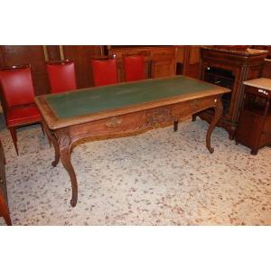  French Writing Desk From The Second Half Of The 19th Century, In Provencal Style, Made Of Oak 