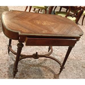 Center Table In Rosewood From The Late 19th Century In Louis XVI Style.