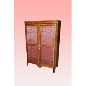Superb French Cabinet From The Mid-1800s, Transition Style, In Mahogany Wood