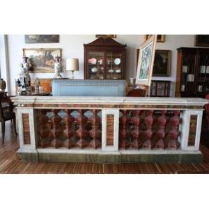 Marble Wood Balustrade. Origin Northern Italy Period Late 700 First Nineteenth Century Dimensio