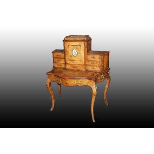 Stunning French Bonheur Du Jour Writing Desk From The First Half Of The 19th Century, In The Lo
