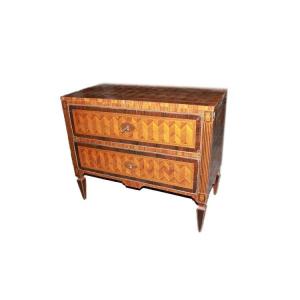 Commode Italienne Du XVIIIe Siècle De Style Louis XVI En Bois De Rose