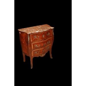 Pancake-shaped French Commode From The Second Half Of The 1800s, In The Louis XV Style, Made Of