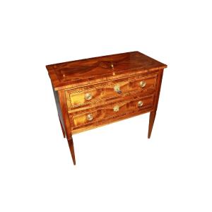 Small French Louis XVI Style Chest Of Drawers In Walnut – Early 19th Century