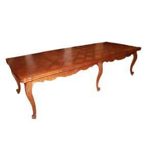 Large Extendable Rectangular French Table – Provençal Style – Late 19th Century – 3+ Metres