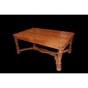 Table Rustique Extensible Française De La Seconde Moitié Du XIXe Siècle En Chêne