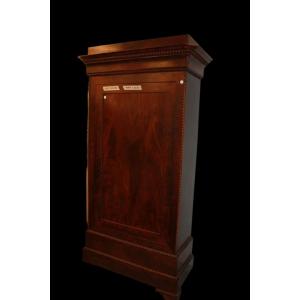 French Single-door Wardrobe From The Second Half Of The 19th Century, Directoire Style, Made Of