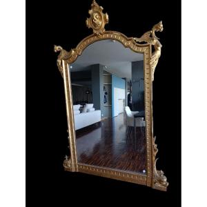 Large Freestanding Mirror From The Second Half Of The 19th Century