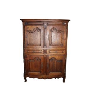 French Solid Oak Cabinet – Late 19th Century, Provencal Style