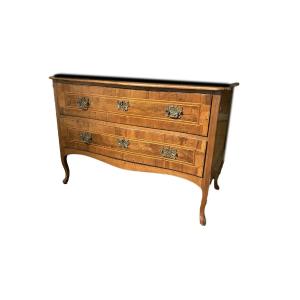 Neapolitan Transitional Walnut Chest Of Drawers – Late 18th Century